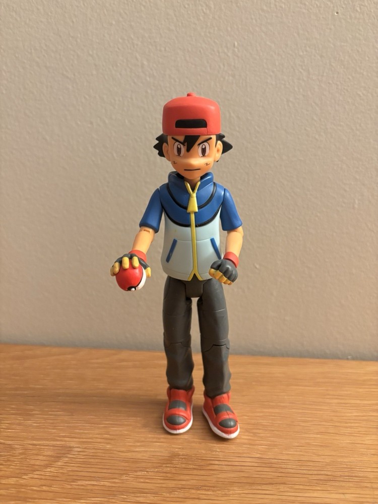 Pokemon Ash Ketchum Trainer Figure 2011 Jakks 7” Tall 1172LK01