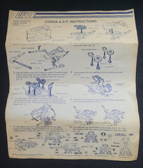 1984 Hasbro GI Joe ARAH Cobra ASP – Incomplete but with Box & Blueprints!