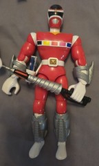 1998 Power Rangers In Space 8″ Red, Blue, Silver Astro Armor (READ DESCRIPTION)