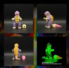 Godzilla Max Toy Glow-in-the-Dark Molded Mothra Included Medium