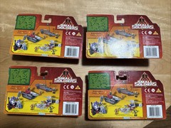 Small Soldiers set of 4 skate-a-pult,buzzsaw tank, power drill cycle, razorblade