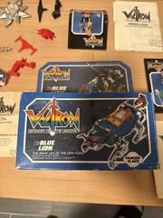 Vintage 1984 Voltron Panosh Place Green Blue Red Yellow Black Lion In Box Rare