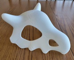 Cubone Pokemon Cosplay Mask Large White Helmet Bone Skeleton Skull Halloween
