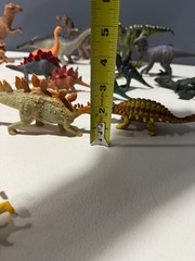 Vintage Dinosaur Toys Lot of 16 Mixed Rubber and Plastic Dino Figures