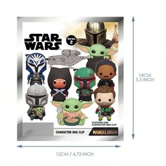 Star Wars Mandalorian Figural Keyring Blind Bag Mystery Pack Grogu Toy 1 Random