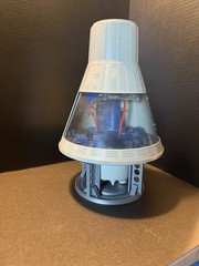 3D Printed Custom Stand for Vintage Gi Joe Space Capsule-Silver Metallic