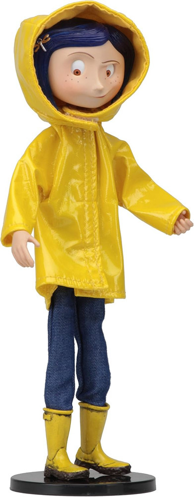 Coraline Movie Bendy Doll Yellow Raincoat Poseable Collectible Figure
