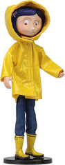 Coraline Movie Bendy Doll Yellow Raincoat Poseable Collectible Figure