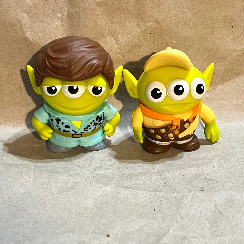 Mattel 3in Alien Remix Figure Set Ken and Russell Green Blue Yellow HDC24 GPB50