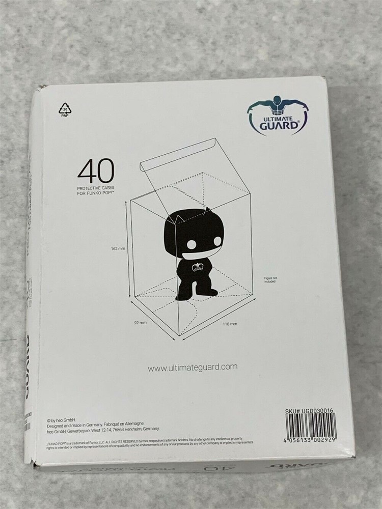QTY: 40 Ultimate Guard Protective Cases For Funko Pop! UGD030016