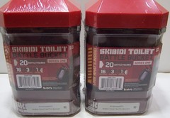 Set Of 2 Skibidi Toilet Battle Buckets 20-Figures (Each) Brand New – SEALED