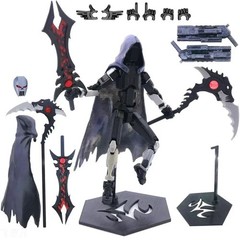 T13 Action Figure Articulated Dummy Swordsman Robot Posable Model Toy