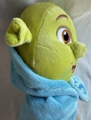 Baby Shrek In Blanket Universal Studios 15″ Soft Stuffed Plush Doll Rare US
