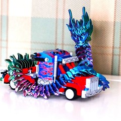 26.77inch 3D Printed Dragon Model,Articulated Animals figure,Toys Home Decor