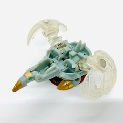 Very Rare Bakugan BakuMutation Half Haos Half Clear Wired 620G Translucent