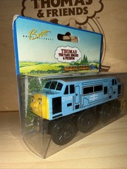 D199 ! THOMAS FRIENDS TRAIN WOODEN 1996 New ! BOX SPAMCAN ! BRITT ALLCROFT