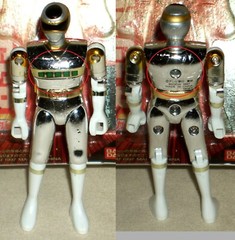 Power Rangers Denji Sentai Megaranger set 4.1″ 10.5cm Chogokin Bandai 1997 Used