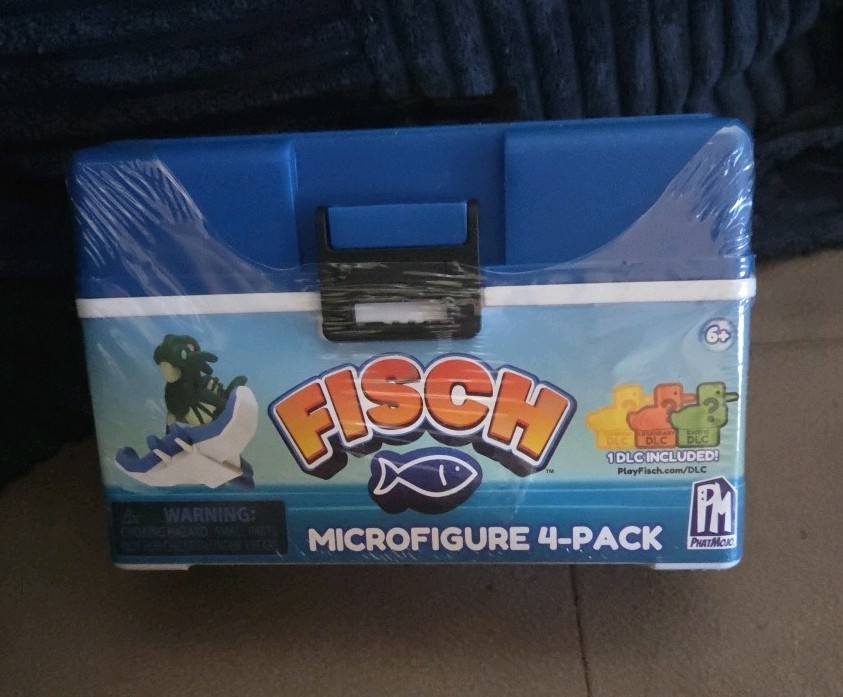PhatMojo Fisch 2025 Microfigure 4-Pack Underwater Adventure W/ DLC Code New NIB
