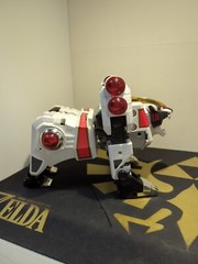 1994 Mighty Morphin Power Rangers White Tigerzord & Ranger Deluxe 98% Complete