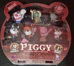 PIGGY SERIES 2 MINIFIGURE MEGA CASE-PACK 10 MINI FIGS WITH 3 MYSTERY FIGURES NIB