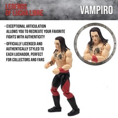 Boss Fight Studio Vampiro, Legends of Lucha Libre Fanaticos Collectible Action F
