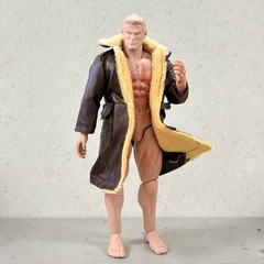 PB-LTC-BANE-V2: 1/12 Dark Brown Bane Coat for 6″ muscular body, Mafex Bane