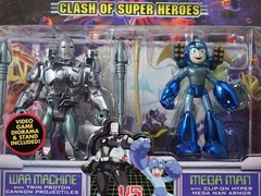 ToyBiz Video Game Super Stars Marvel vs Capcom War Machine vs Mega Man Set