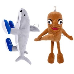 Tung Tung Sahur Italian Brainrot Wooden Stick Plush&Tralalero Tralala Plush Toy