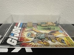 1983 GI Joe Airborne NM Recarded Unpunched Reproduction Card W/ Case ARAH