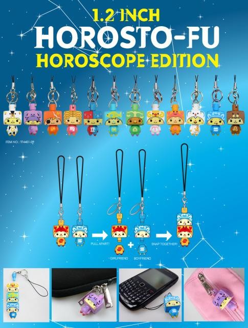 ONE BLIND BOX HOROSTO-FU HOROSCOPE EDITION ZIPPER PULL KEY CHARMS DEVILROBOTS