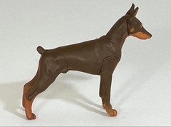 Dog Doberman Figure ChocoQ Pet Animal Series 50mm Used