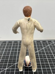 1972 Ideal Toys Evel Knievel Figure Bendy Rubber w/ Helmet VTG 1970s Motorcycle