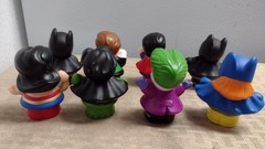 7 DC Comics Fisher Price Little People Batman Robin Joker Superman Wonder Woman+