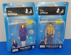 Set Of 2 The Office Phatmojo Series 1 Action Figure Dwight Schrute Pam Beasley