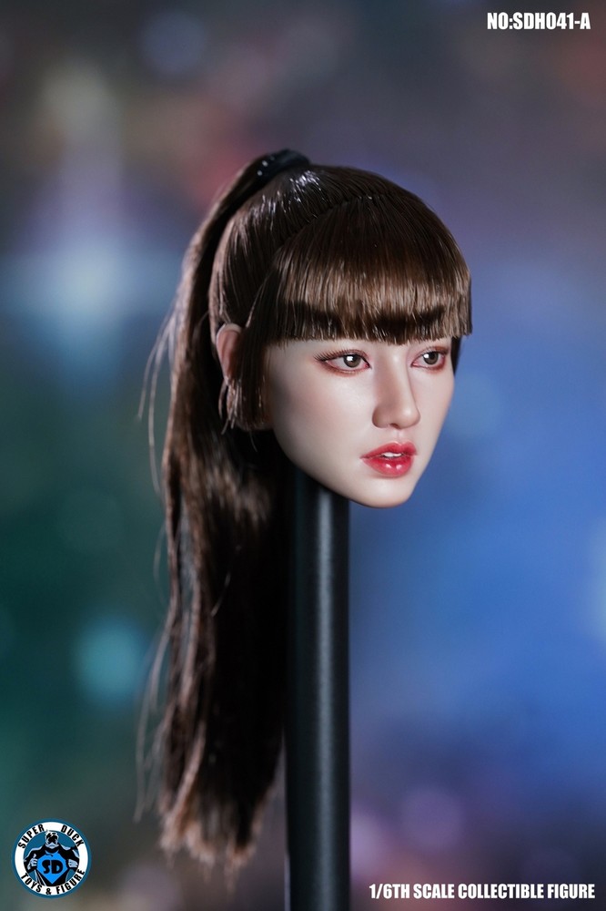 SUPER DUCK 1/6 SDH041A South Korea Kpop Girl Head Carved Toys 12in Action Figure