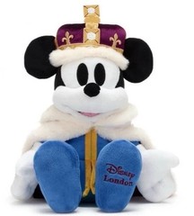 Disney United Kingdom Mickey Mouse King London Soft Plush Nwt Rare