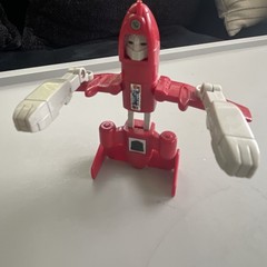 Takara 1981 Red Jet Plane Robot Transformer Toy Figure Transformers Vintage