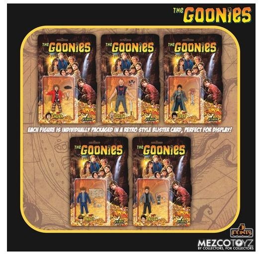 The Goonies Set of 5 1:18 Scale 3.75″ 5 Points Retro Action Figure