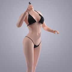 ANT AB001W 1:6 Female Large Bust Breast Body 12in Pale Skin Seamless Figure Toys