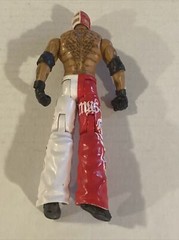2010 WWE Rey Mysterio Action Figure Pink And White 619 Gear WWE NJPW Lucha