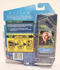 2009 James Cameron Avatar Cpl Lyle Wainfleet Fig Mattel webcam i-TAG New on Card