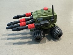 GI JOE 1983 PAC/RAT Machine Gun with Blueprint Instructions Working Original