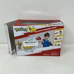 Pokemon Battle Spinning Top and Poke Ball Launcher| Pikachu
