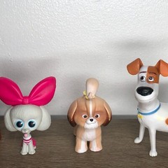 The Secret Life of Pets Toys Figures Lot Cake Toppers Duke Princess Daisy Max 4