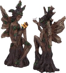 Nemesis Now Woodland Beauty (set of 2) Figurines 15.5cm, Resin, Brown, Two Tree