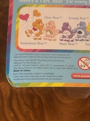 Care Bears Friend Bear Figure NIB Play Along 2002 Clip On 3.5″ Bag Clip