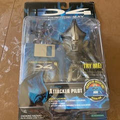 Trendmasters iD4 Independence Day ALIEN ATTACKER PILOT Figure NIP w/disk Sealed