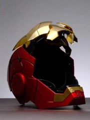 NEW AUTOKING Iron Man MK5 1:1 Helmet Wearable Voice-control Golden Mask Cosplay