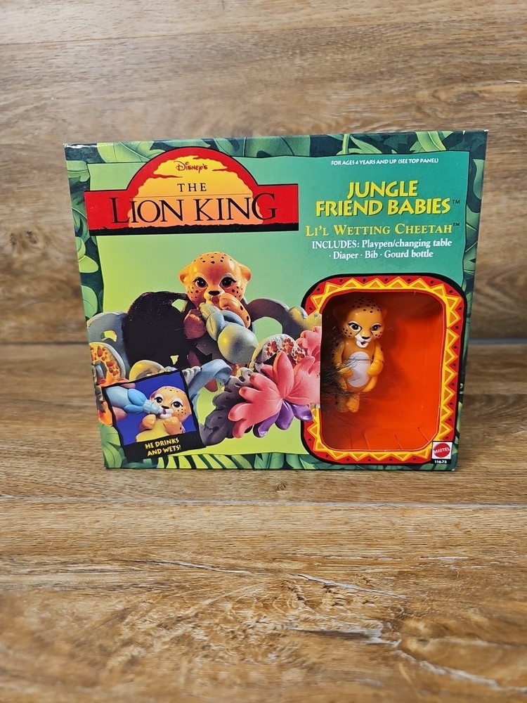 NEW 1994 UNOPENED LION KING Jungle Friend Babies Lil Wetting Cheetah