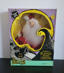 Santa Hand Puppet NIGHTMARE BEFORE CHRISTMAS Hasbro MIB NEW Open